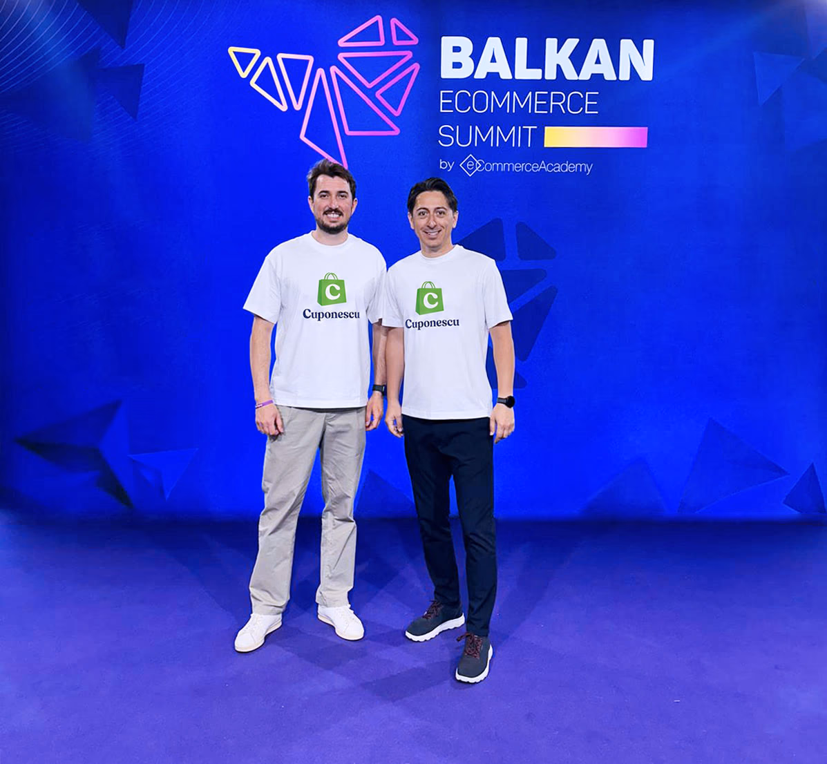 Radu Vilcu and Bogdan Arhip, VIARDIGITAL founders, at the Balkan eCommerce Summit